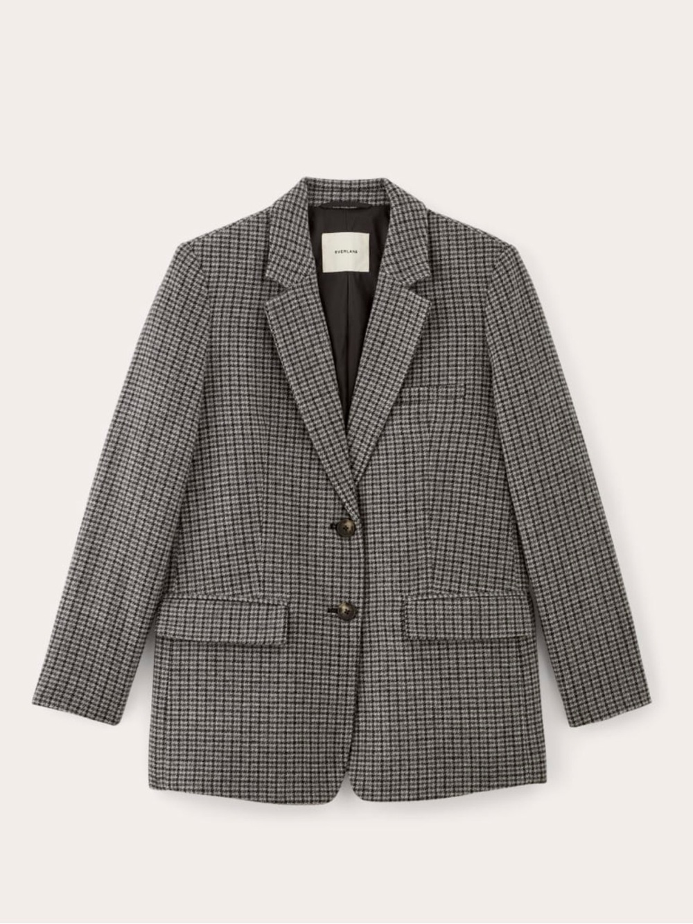 Everlane Oversized Houndstooth Wool Blazer - Picture 4 of 13